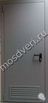 Противопожарная дверь с вентиляционной противопожарной решёткой СР-10 - купить от производителя Мосдвери Противопожарная дверь с вентиляционной противопожарной решёткой СР-10