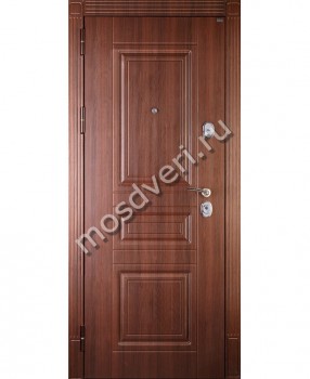 Классическая входная дверь МДФ с пленкой ПВХ под дерево - купить от производителя Мосдвери Классическая входная дверь МДФ с пленкой ПВХ под дерево
