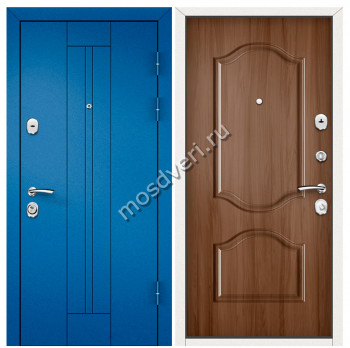 Синие входные двери в квартиру SVK-06 - купить от производителя Мосдвери Синие входные двери в квартиру SVK-06